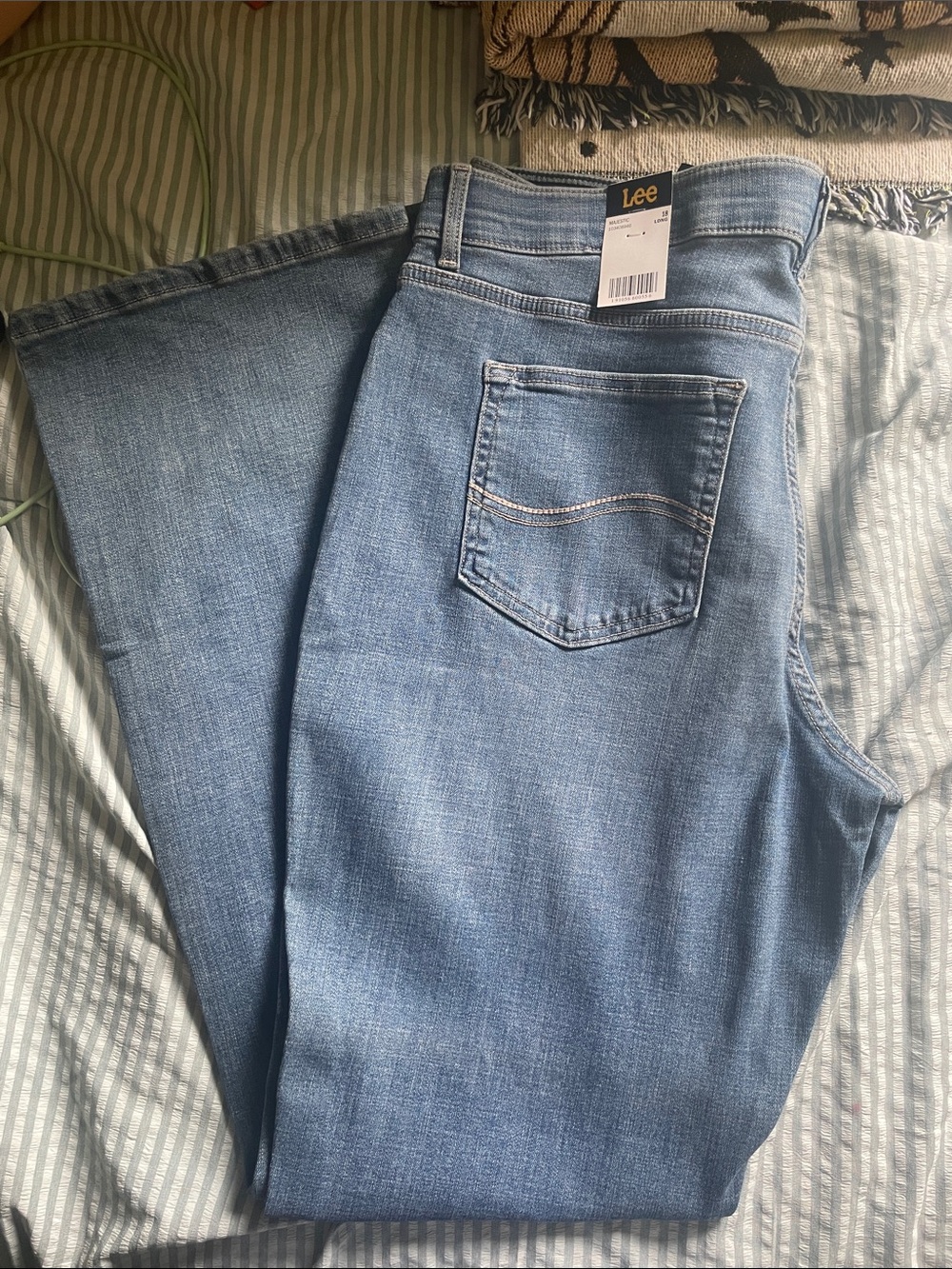 Lee Women's Light Wash Wide Leg Jeans